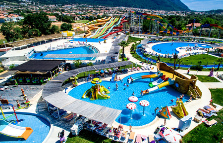 A view from Oludeniz Water World A view from Oludeniz Water World