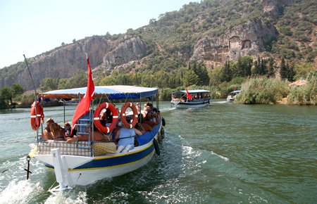 A view from Dalyan & Turtle Beach By Boat A view from Dalyan & Turtle Beach By Boat