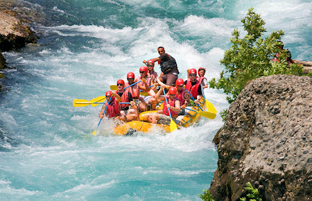 A view from Antalya Rafting Manavgat River Tour