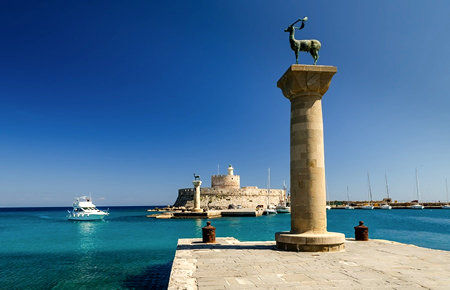 A view from Rhodes Island A view from Rhodes Island