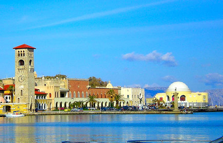 A view from Rhodes Island A view from Rhodes Island