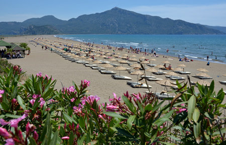 A view from Dalyan and Turtle Beach A view from Dalyan and Turtle Beach