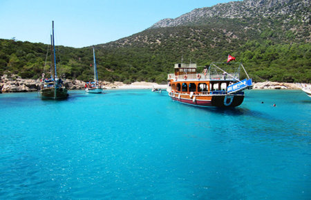 A view from Bodrum Happy Hour Boat Trip