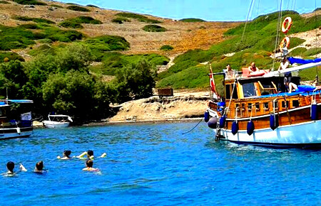 A view from Bodrum Happy Hour Boat Trip