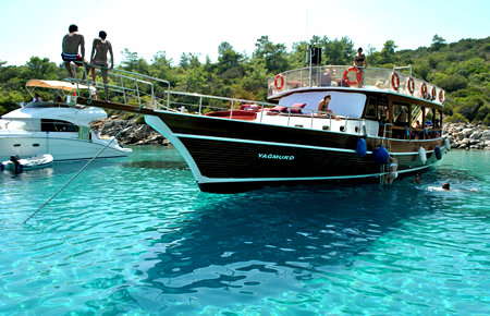 A view from Bodrum Happy Hour Boat Trip