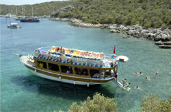 A view from Bodrum Happy Hour Boat Trip