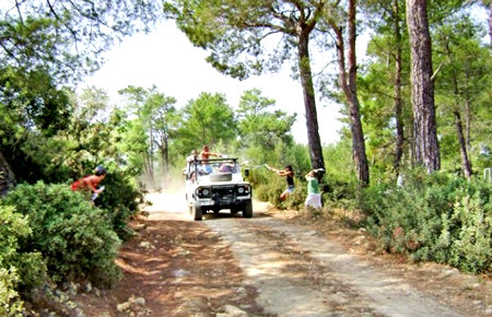 A view from Jeep Safari in Bodrum