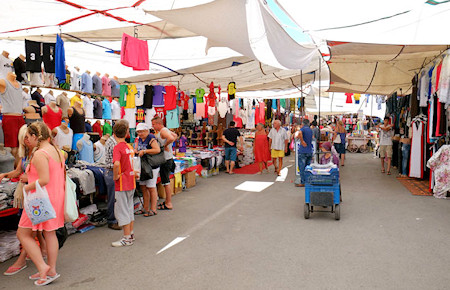 A view from Turkish market in Turgutreis A view from Turkish market in Turgutreis