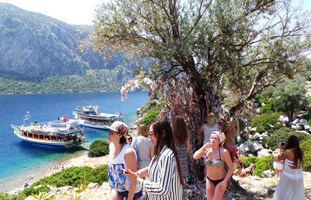 A view from Aegean Islands Boat Trip