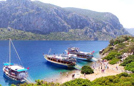 A view from Aegean Islands Boat Trip