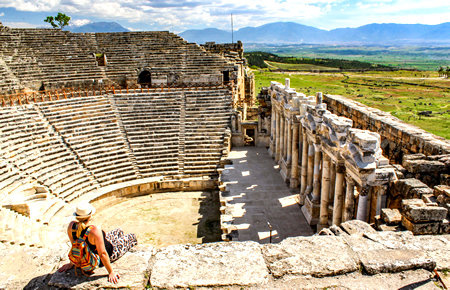 A view from Pamukkale from Kusadasi