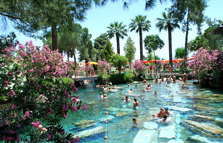 A view from Pamukkale from Kusadasi