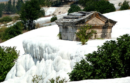 A view from Pamukkale from Kusadasi