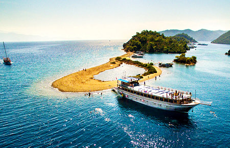 A view from Fethiye 12 Islands Boat Trip