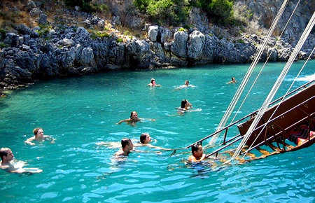 A view from Fethiye 12 Islands Boat Trip