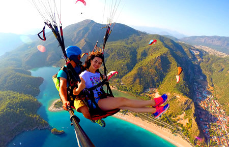 A view from Fethiye Oludeniz Paragliding