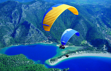 A view from Fethiye Oludeniz Paragliding
