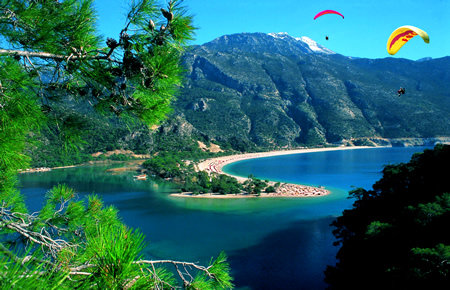 A view from Fethiye Oludeniz Paragliding