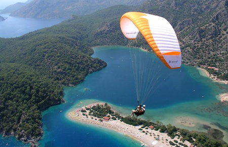 A view from Fethiye Oludeniz Paragliding in Fethiye